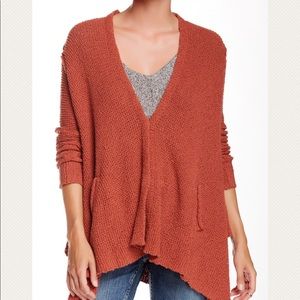 Free People Shark Hem Cardigan